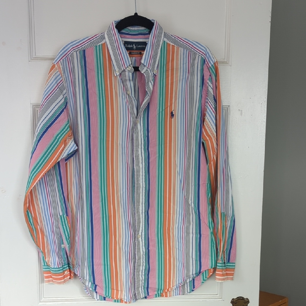Ralph Lauren Multicolor Striped Button Down Shirt
